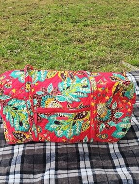 Vera Bradley Quilted Floral Large Duffle Bag
